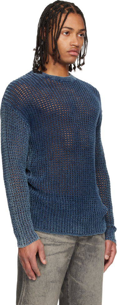 Sveter Diesel K-Redros Sheer Knit Crewneck Sweater Modrá | A19202-0CBDP-8AT, 1