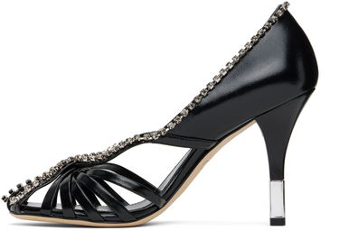 Tenisky a topánky CHLOÉ Chloé Leonie Crystal-Embellished Slingback Heels Čierna | CHC25S07LPP, 2