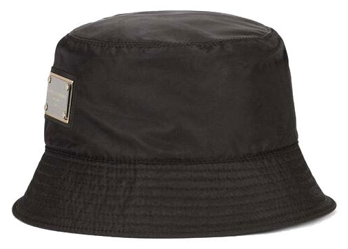 Klobúk Dolce & Gabbana Nylon Branded Plate Bucket Hat Black Čierna | GH701AFUSNTN0000, 0