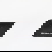 A BATHING APE Solid Camo Leather Pouch Wallet Black Universal