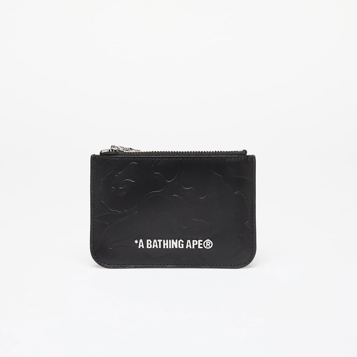 Peňaženka BAPE A BATHING APE Solid Camo Leather Pouch Wallet Black Universal Čierna | 001SGK201316M BLK, 0