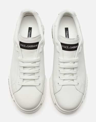 Tenisky a topánky Dolce & Gabbana Portofino In Vitello Nappato Biela | CS2213AA33580001, 3