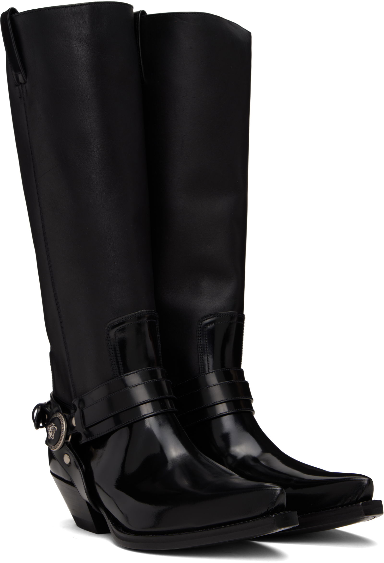 Versace Texano Knee-High Boots