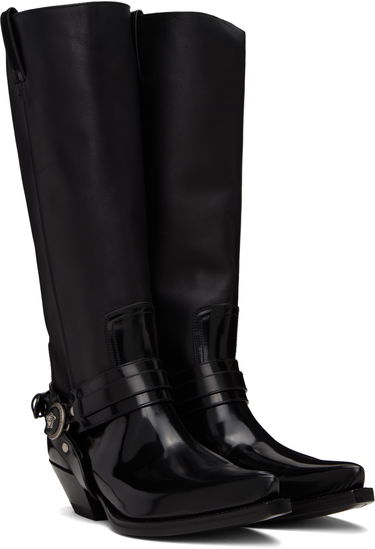 Oblečenie Versace Versace Texano Knee-High Boots Čierna | 1016746_1A12155_1B00I, 3