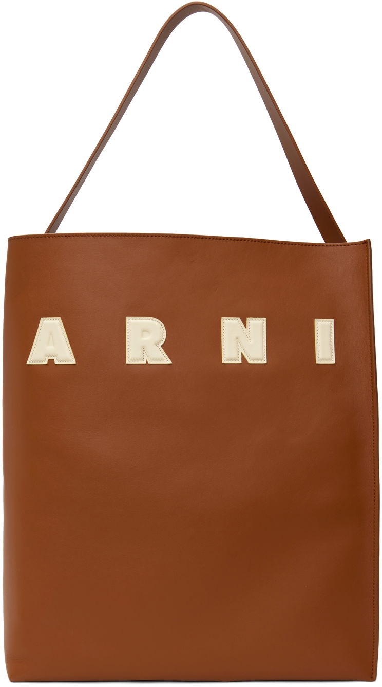 Tote bag Marni Museo Tote Bag Hnedá | SHMQ0070U0 P6483, 0