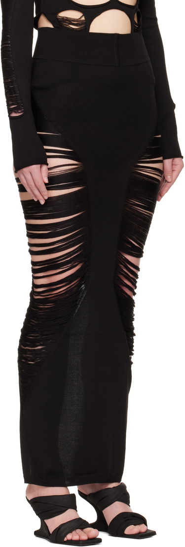 Sukňa Rick Owens Rick Owens Hollywood Pillar Maxi Skirt Čierna | RO01E7679 KGRIDM, 1