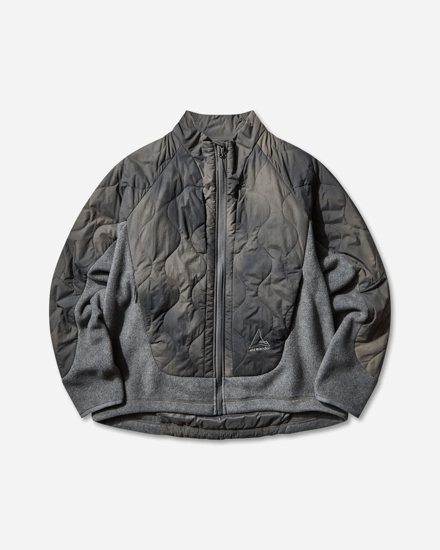 Bunda ROA Quilted Fleece Jacket Šedá | 5745241538 20, 0