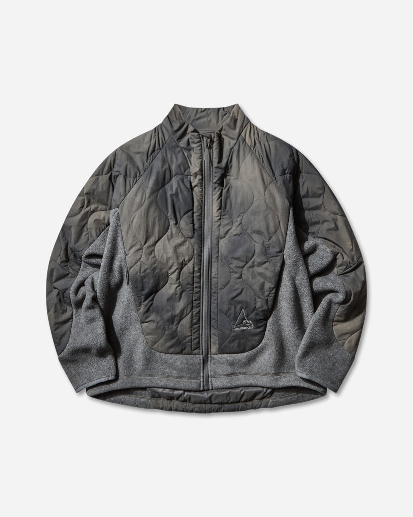 Bunda ROA Quilted Fleece Jacket Šedá | 5745241538 20