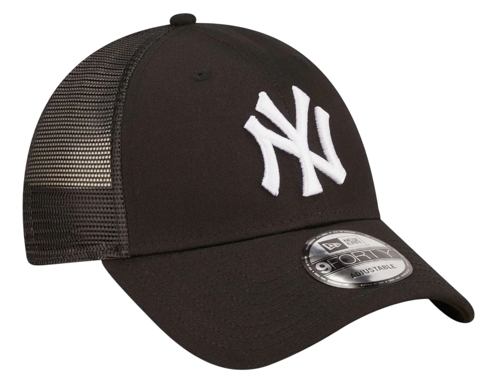 New York Yankees Home Field Black 9FORTY A-Frame Trucker Cap