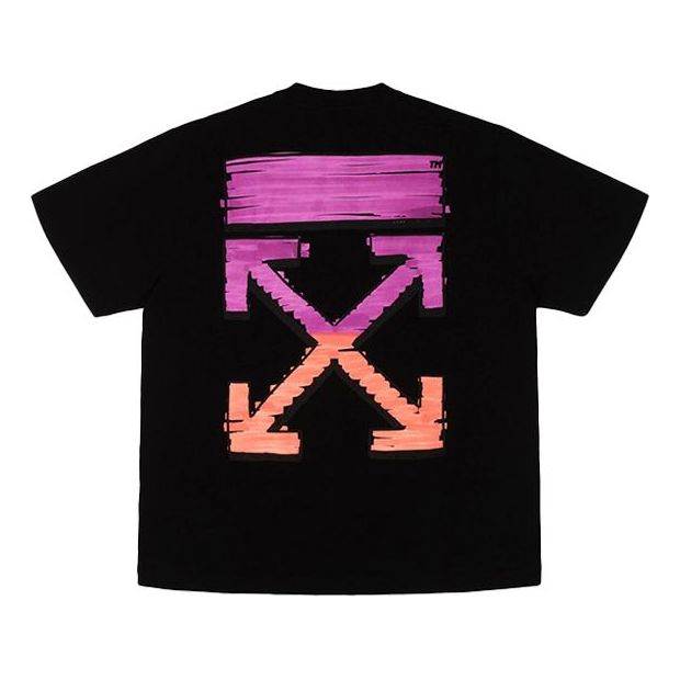 Tričko Off-White Off-White SS21 Gradient Marker Arrow T-Shirt Čierna | OMAA038R21JER0021032, 0