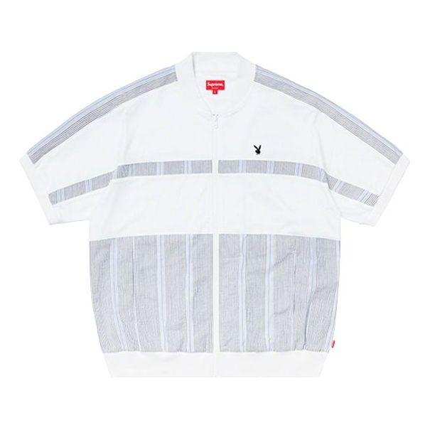 Polo tričko Supreme Playboy Zip Up Top Biela | SUP-SS19-10088, 0