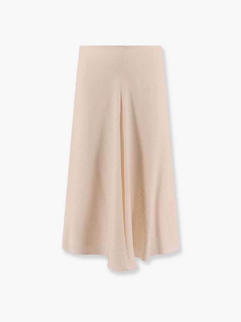 Sukňa FENDI Fendi A-Line Midi Skirt Béžová | FQ7655AUQGF1RX0