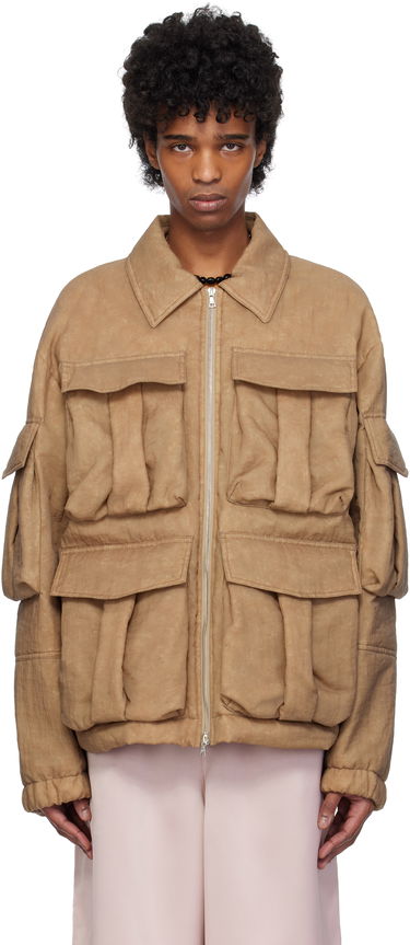 Prešívaná bunda Dries Van Noten Dries Van Noten Taffeta Multi-Pocket Jacket Hnedá | 251-020526-1329, 0