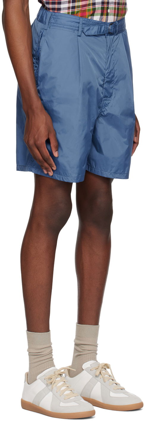 Šortky BEAMS Beams Plus Belted Shorts Modrá | 38250023139, 1