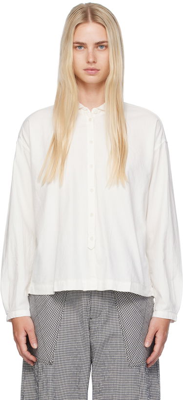 Košeľa YMC Marianne Cropped Button-Up Shirt Biela | Q2AZB, 0