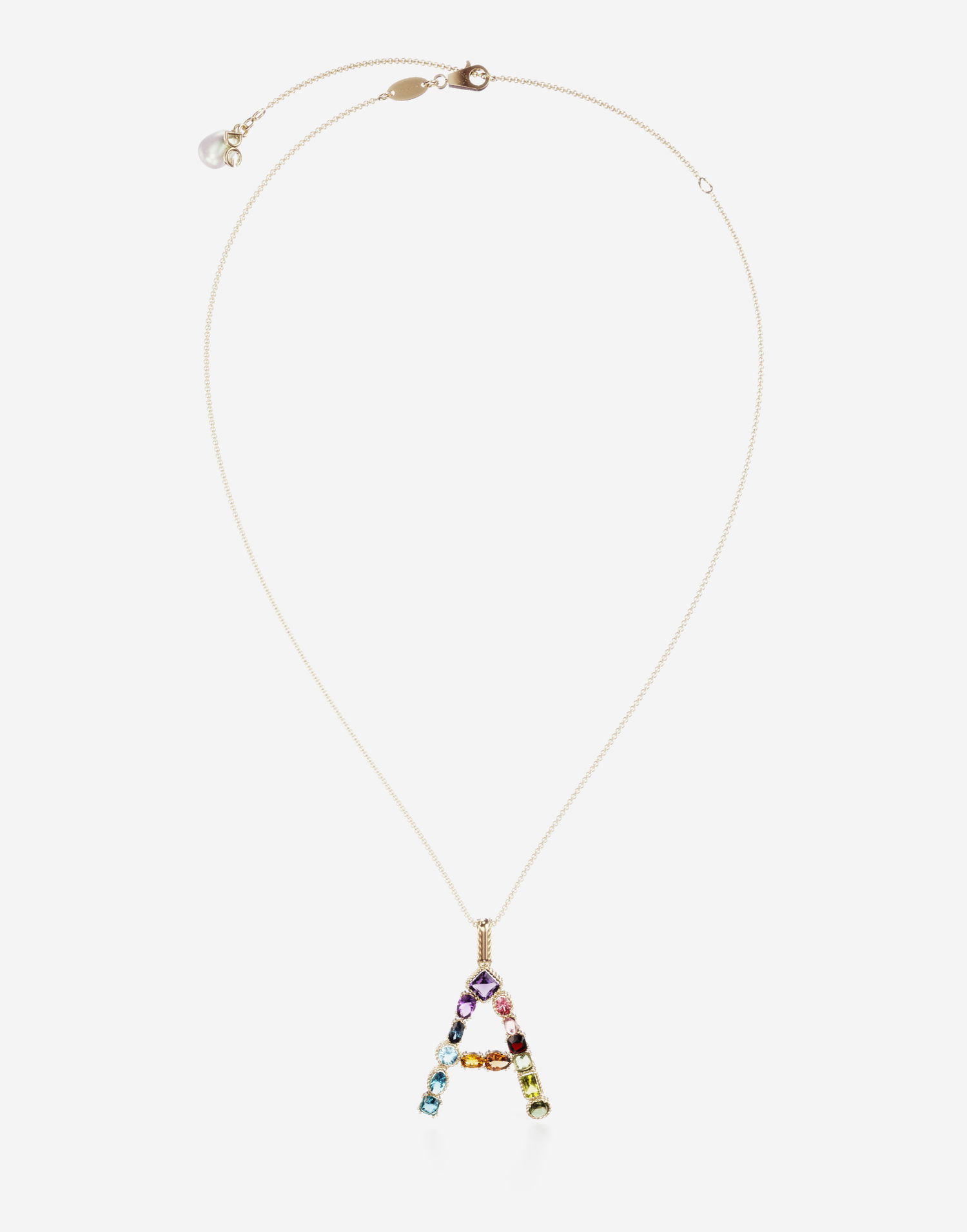 Náhrdelník Dolce & Gabbana Rainbow Alphabet "A" Pendant Necklace Rôznofarebný | WAMR2GWMIXAZOO00, 0