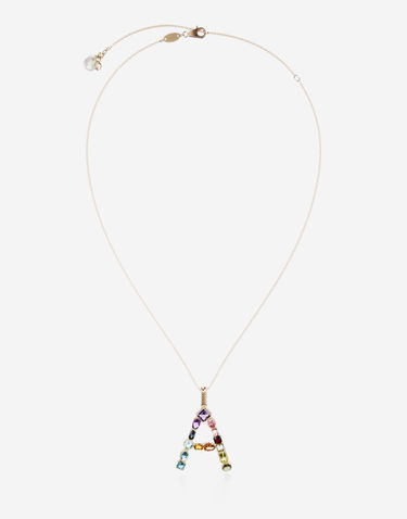 Náhrdelník Dolce & Gabbana Rainbow Alphabet "A" Pendant Necklace Rôznofarebný | WAMR2GWMIXAZOO00, 0