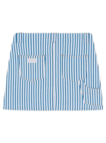 GANNI Stripe Denim Mini Skirt J1271-151