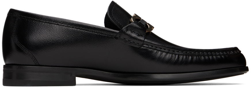 Starostlivosť o obuv FERRAGAMO Salvatore Ferragamo Gancini Ornament Loafers Čierna | 769880, 0