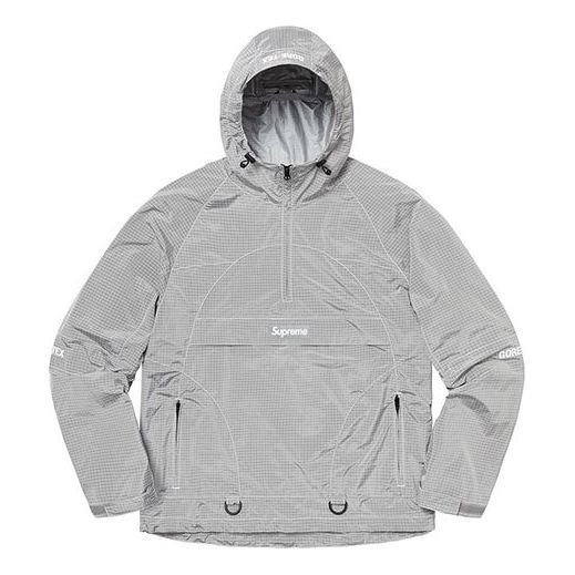 Vetrovka Supreme Contrast Stitch Anorak by Supreme Šedá | SUP-FW19-772