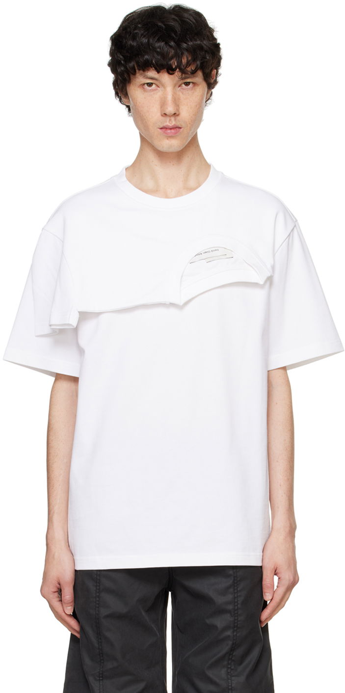 Tričko Feng Chen Wang Feng Chen Wang Double Collar T-Shirt Biela | FF12TSH715W, 0