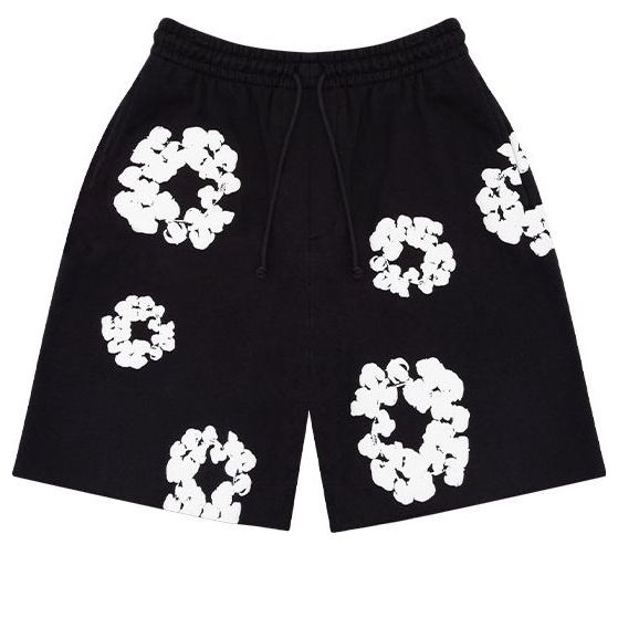 Šortky Denim Tears Denim Tears Wreath Logo Shorts Čierna | 402-010-30, 0