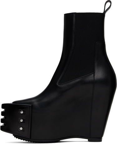 Oblečenie Rick Owens Rick Owens Porterville Grilled Wedge Beatle Chelsea Boots Čierna | RR02D6848 LOOGR, 2