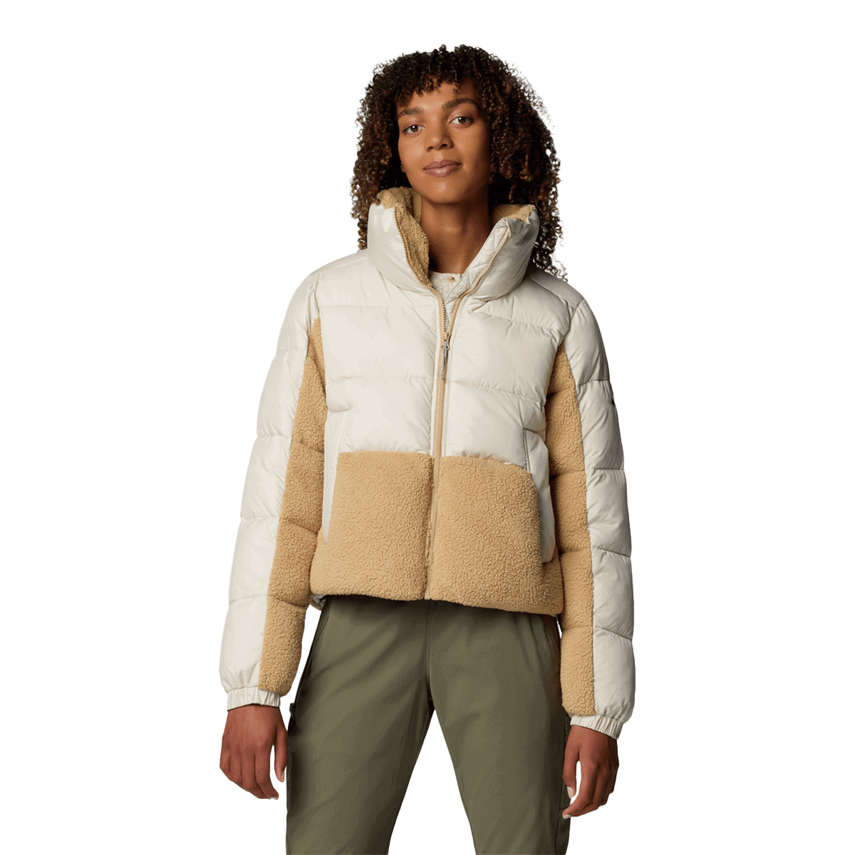 Prešívaná bunda Columbia Puffer Jacket Leadbetter Point II Sherpa Hybrid Béžová | 2085601278, 0