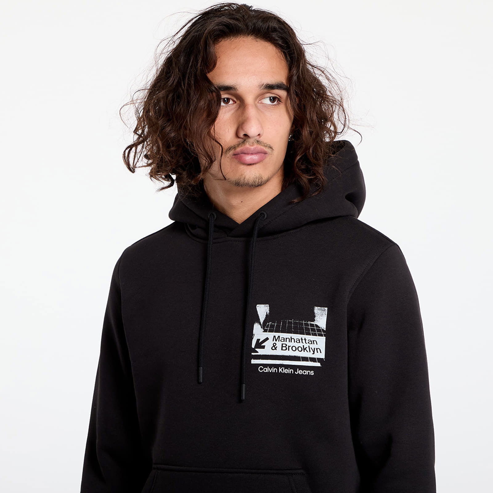 Subway Sign Hoodie Black