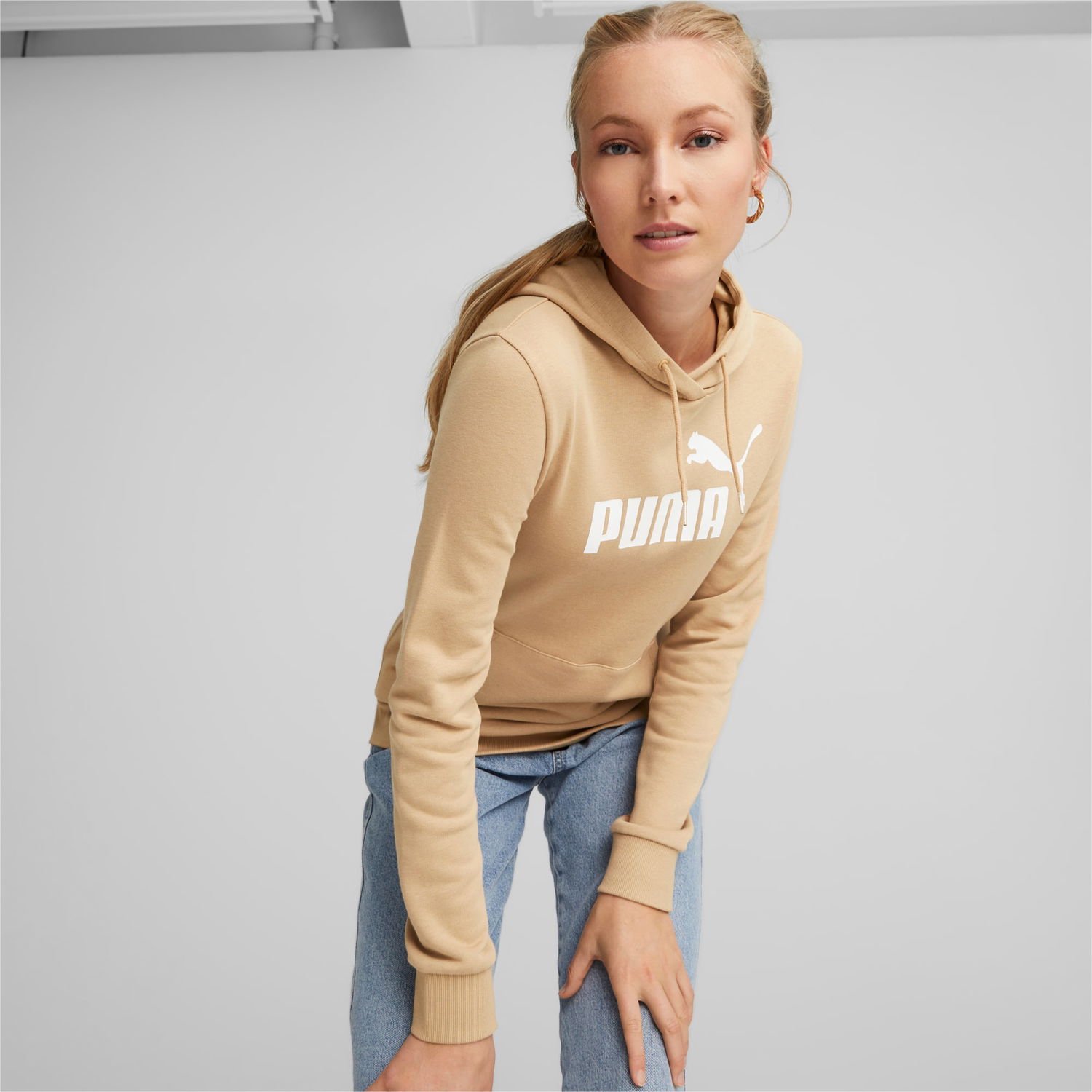 Mikina Puma Essentials Big Logo Hoodie Béžová | 586797_89, 0