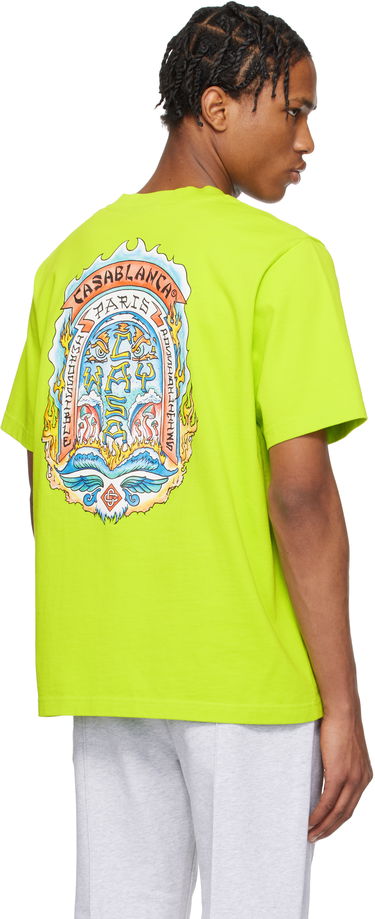 Tričko Casablanca Casablanca Casa Way Skate T-Shirt Zelené | MS25-JTS-001-10, 2