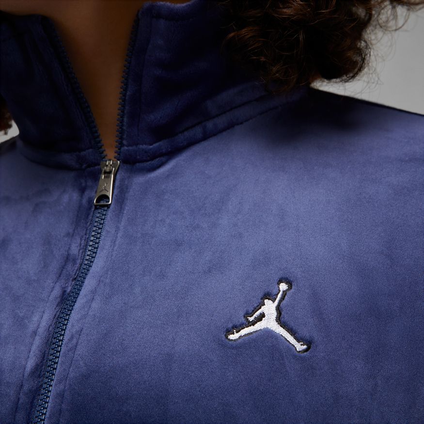Mikina Jordan Flight Velour Full-Zip Hoodie Navy | DV1396-410, 1