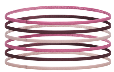 Doplnky Under Armour Mini Elastic 6PK Headbands Vínová | 1389933-659, 2