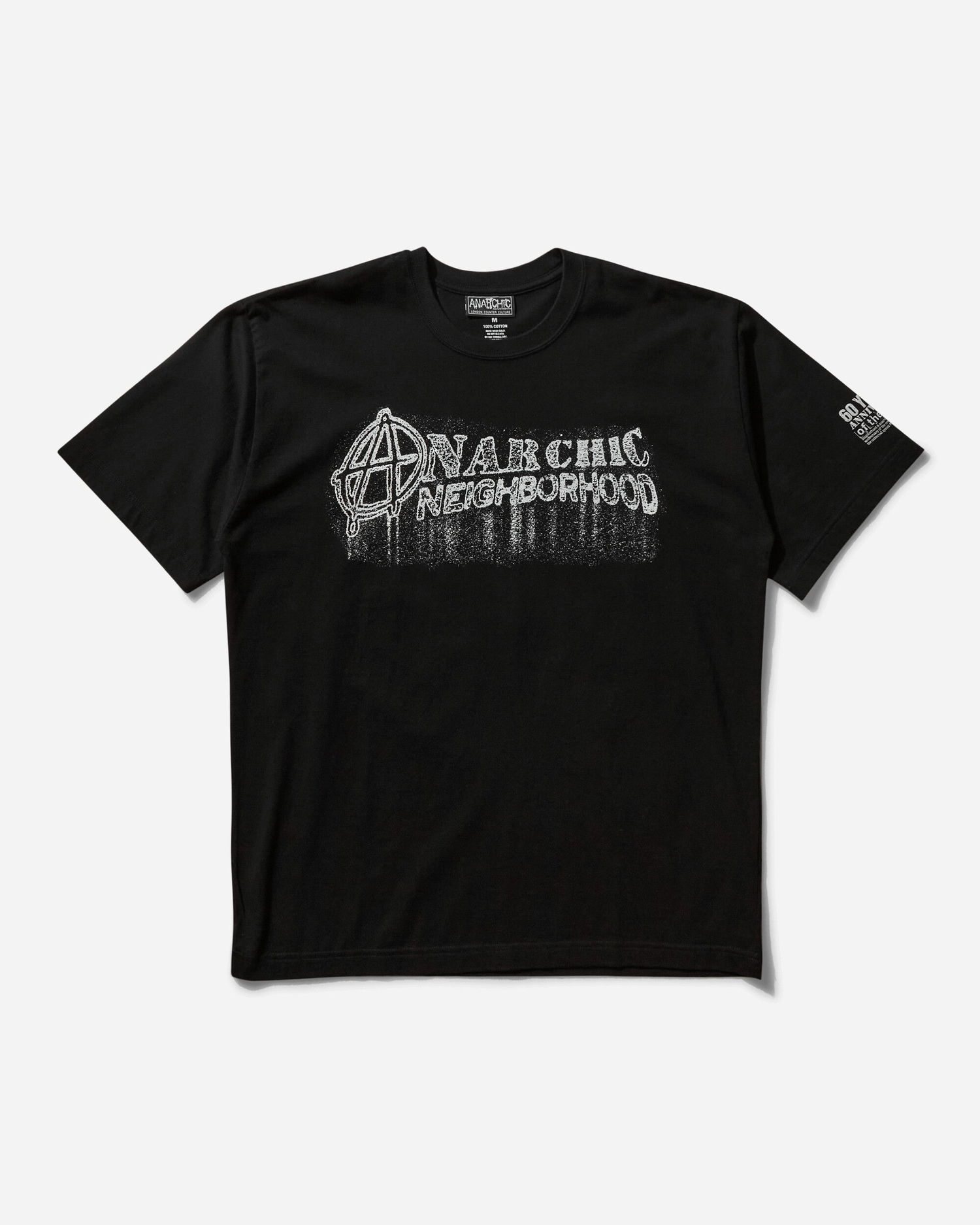 Tričko Neighborhood Anarchic Adjustment SS-2 T-Shirt Čierna | 242PCAJN-ST02S BK, 1