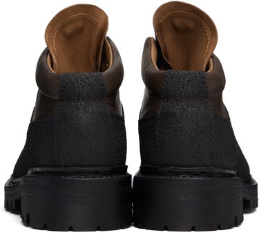 Tenisky a topánky OUR LEGACY Quest Textured-Panel Lace-Up Boots Hnedá | A4257QM, 1