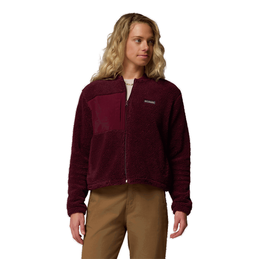 Bomber bunda Columbia Stellar Path Fleece Bomber Full Zip Vínová | 2136263624