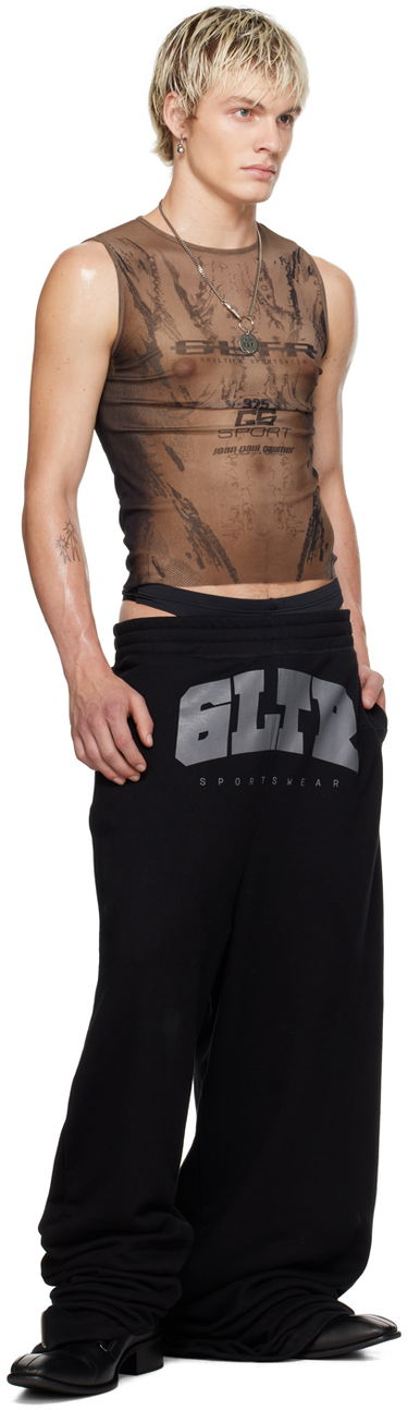 Tielko Jean Paul Gaultier Shayne Oliver Edition 'GS Sport' Graphic Tank Top Hnedá | 24/27-U-DB034-T550-6700, 4