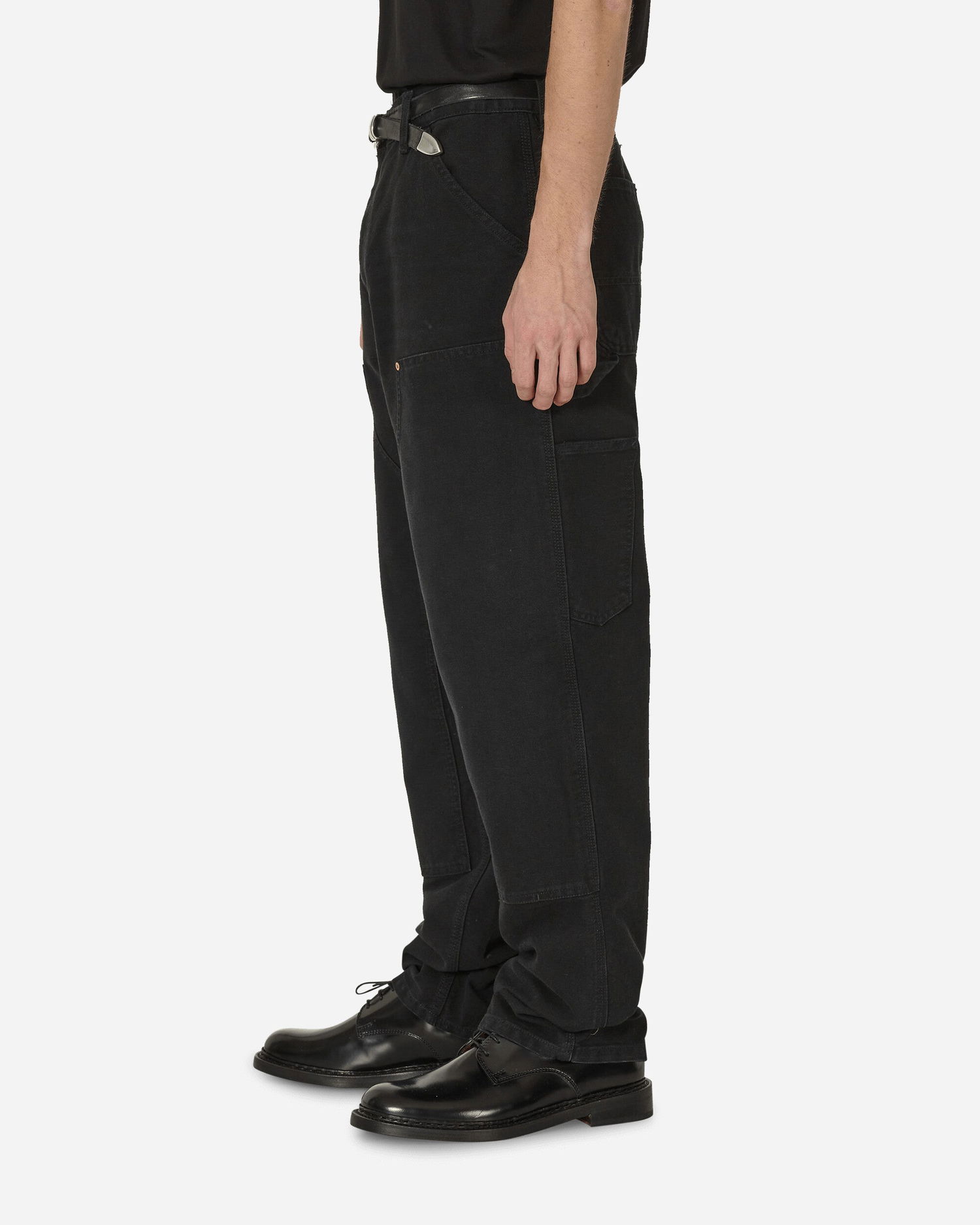 Nohavice a džínsy Carhartt WIP Double Knee Čierna | I031501.893K, 1