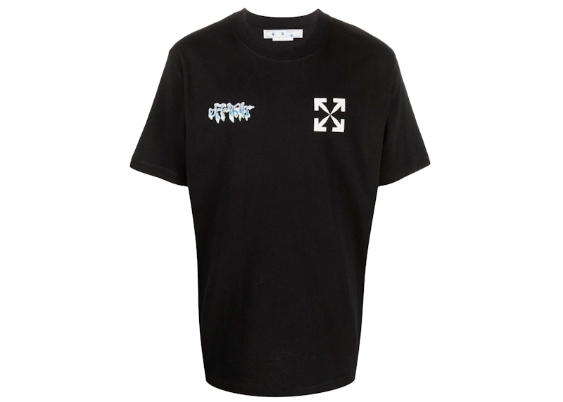 Tričko Off-White 90's Liquid Slim T-Shirt Black Čierna | OMAA027S22JER0151001