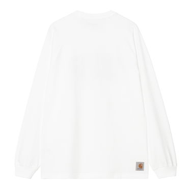 Mikina Carhartt WIP Long Sleeve WIP T-Shirt Biela | I034645_19, 1