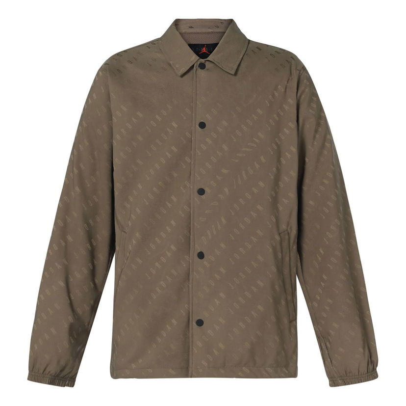 Košeľa Jordan All-Over Print Coach Jacket Zelené | DV7617-274