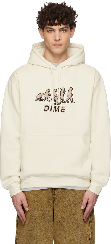 Mikina Dime Evolution Print Hoodie Béžová | DIMEHO2447NAT, 0