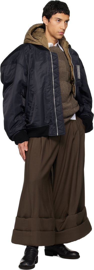 Bomber bunda Maison MIHARA YASUHIRO Maison MIHARA YASUHIRO Extended Placket Hood Flight Jacket Čierna | A15BL062, 3