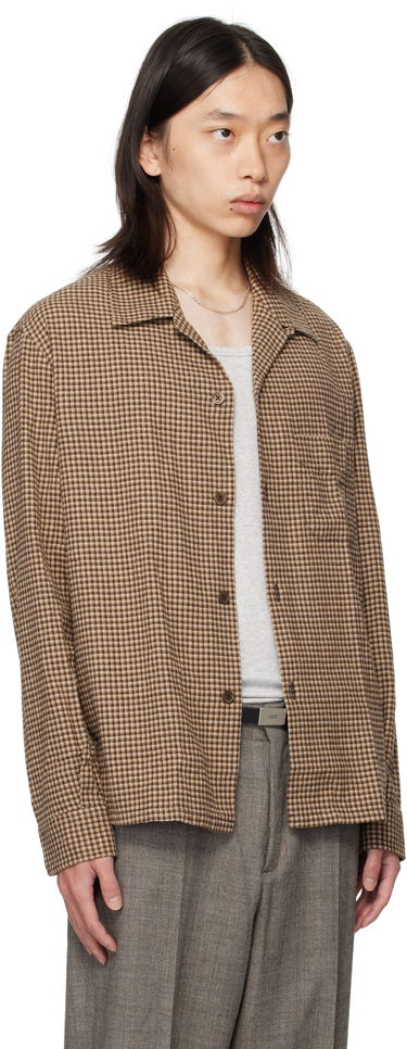 Košeľa OUR LEGACY OUR LEGACY Heusen Check Shirt Hnedá | M4252HE, 1