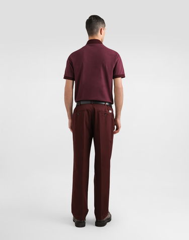 Polo tričko Dolce & Gabbana Dolce & Gabbana Cotton Polo Shirt with Logo Tag Vínová | G8SN1TFU7ENF0130, 2