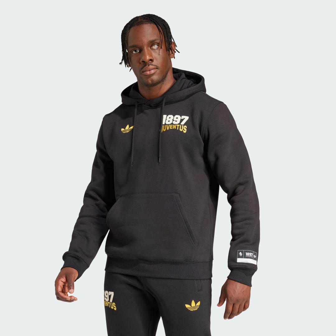 Mikina adidas Performance Juventus VRCT Fleece Hoodie Čierna | JF2567, 0