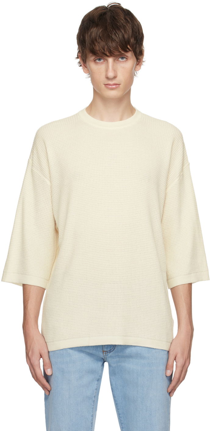 Sveter ZEGNA Zegnia x The Elder Statesman Crewneck T-Shirt Béžová | TCT4SA6-TSH, 0