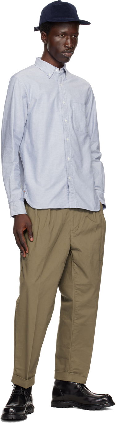 Košeľa BEAMS BEAMS PLUS BD Oxford Shirt Modrá | 38110011139, 3