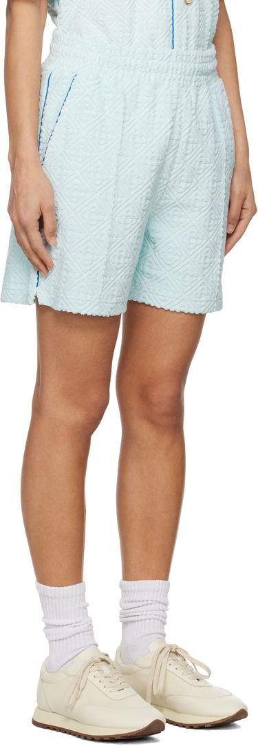 Šortky Casablanca Monogram Towelling Shorts Modrá | MPS25-JTR-113-01, 4