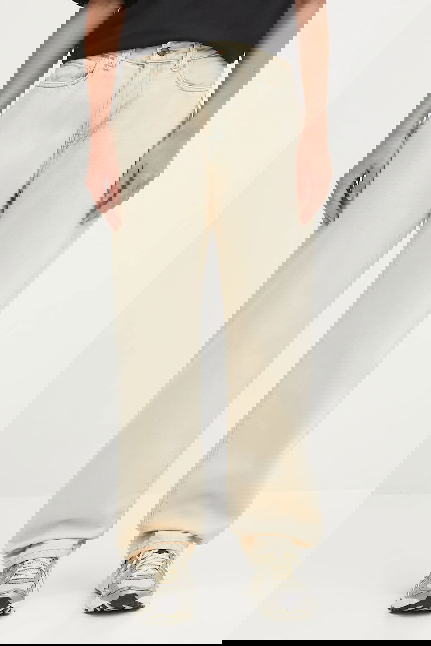 Džínsy Carhartt WIP Noxon High Waist Wide Leg Jeans Béžová | I031920.01SN, 0